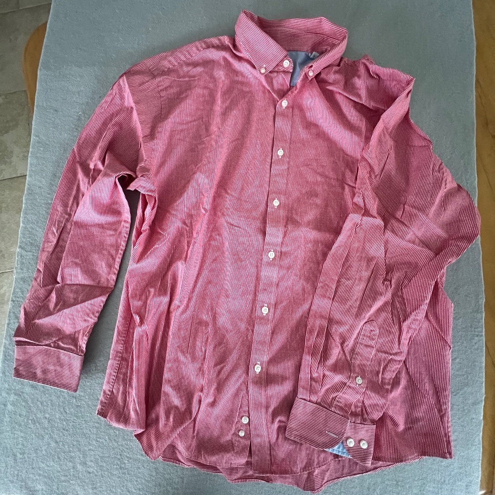 Izod Men's Gingham Dress Shirt